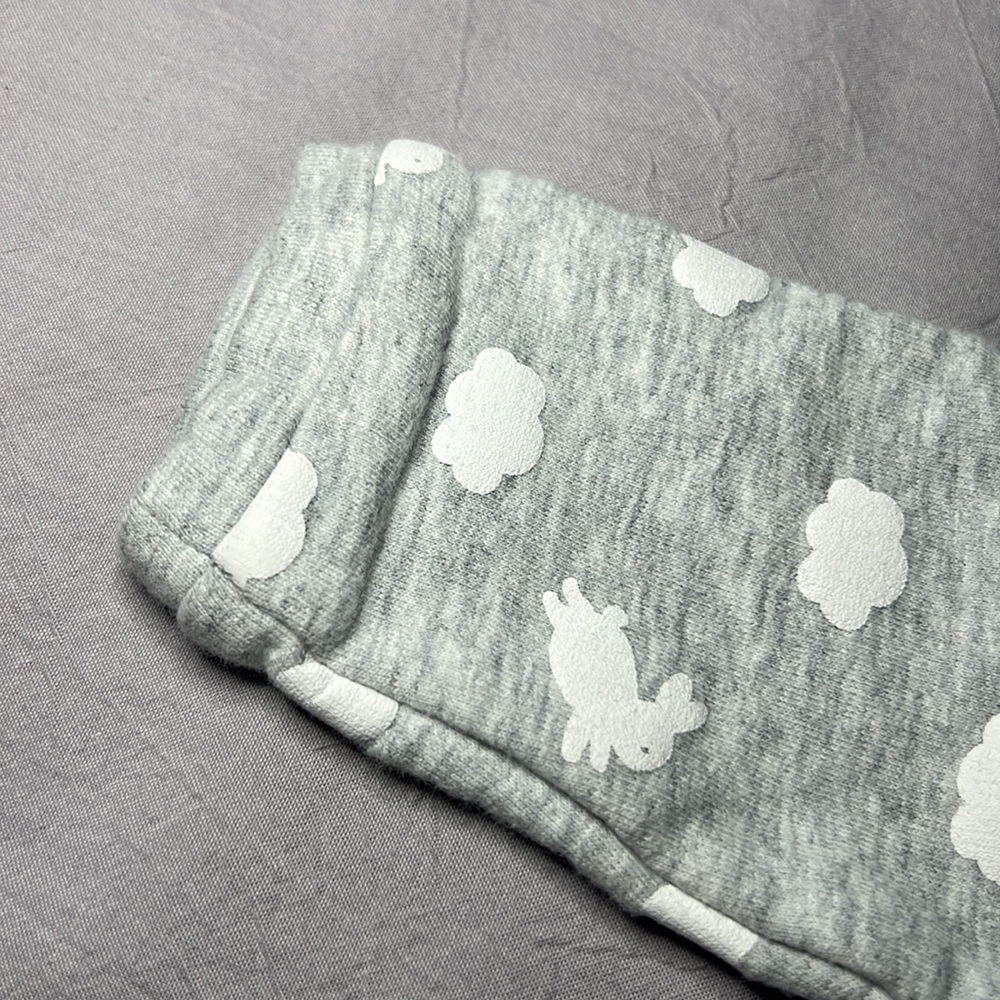 Jacadi Grey Baby Onesie, 6M - Picture 7 of 8